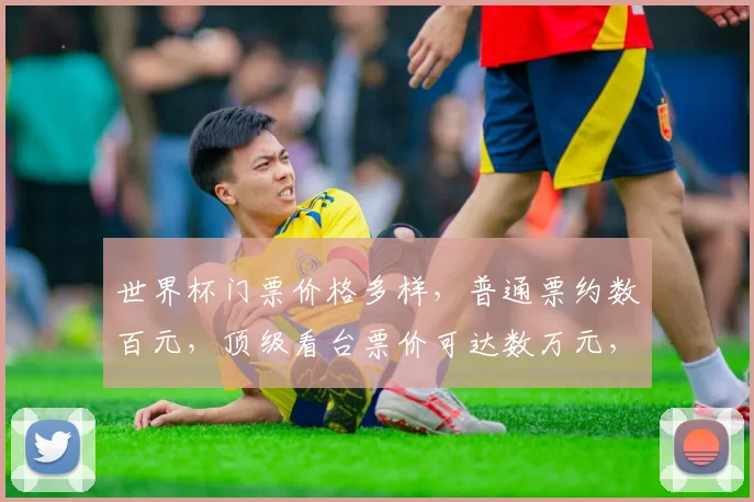 世界杯门票价格多样，普通票约数百元，顶级看台票价可达数万元，您选哪个